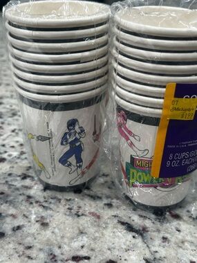 Mighty Morphin Power Rangers Vintage 1994 Hallmark Birthday Party Cups 2 Packs
